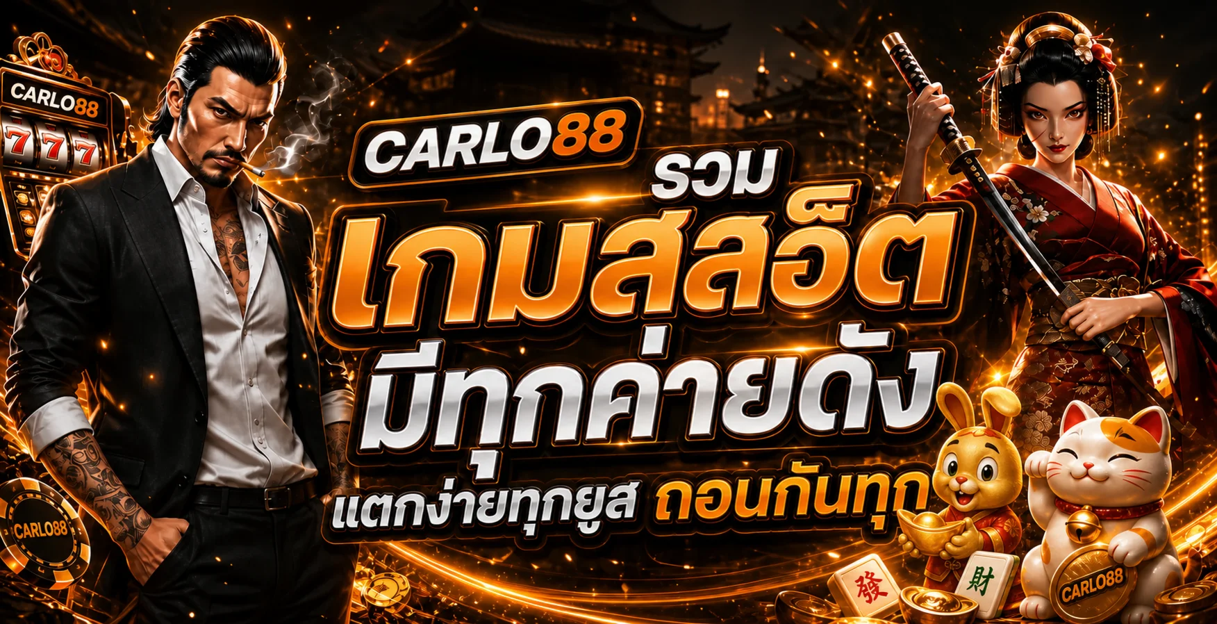 CARLO88 สล็อตรวมค่ายดังพร้อมตัวละครมาสคอต
